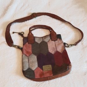 Fossil Vintage Style Patchwork Purse
